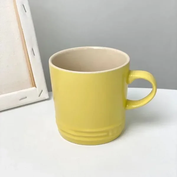 Popular Nordic Style Color Gradient Mugs Creative Macaron Mug Gradient Color Cool Color Rainbow Cup Ceramic Cups with Hand Gift - Image 9