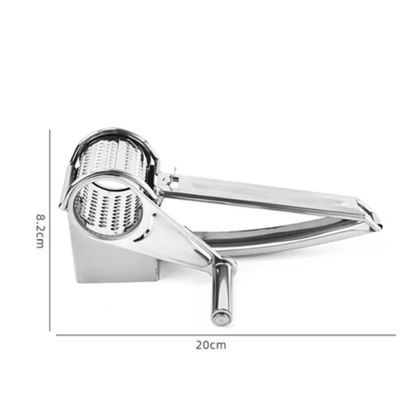 Handheld Stainless Steel Rotary Cheese Grater Kitchen Tool Garlic Carrot Cutter Slicer Shredder Grinder - Image 6