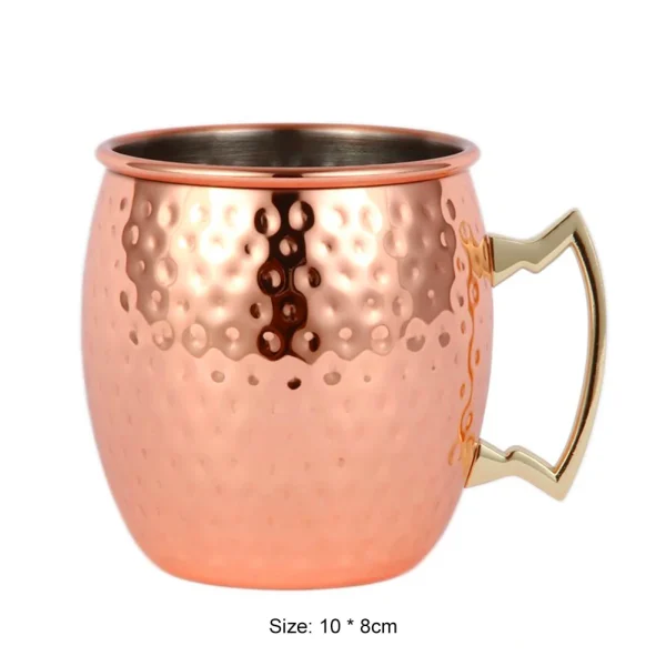 Moscow Mule Copper Mugs Metal Beer Cup Stainless Steel Copper Goblet Cocktai Wine Coffee Cup Champagne Party Bar Drinkware Tools - Image 6