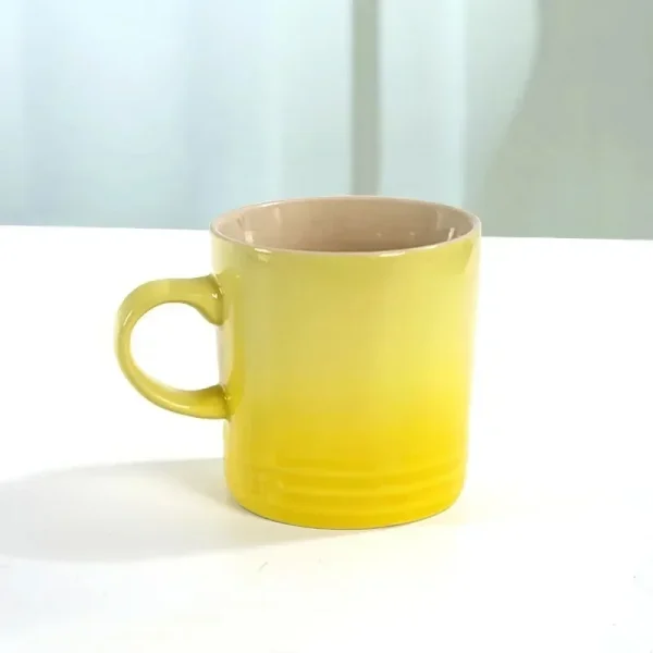 Popular Nordic Style Color Gradient Mugs Creative Macaron Mug Gradient Color Cool Color Rainbow Cup Ceramic Cups with Hand Gift - Image 5
