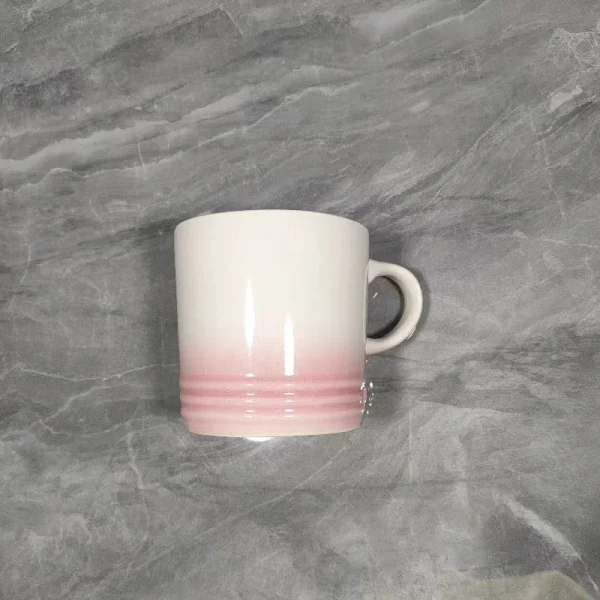 Popular Nordic Style Color Gradient Mugs Creative Macaron Mug Gradient Color Cool Color Rainbow Cup Ceramic Cups with Hand Gift - Image 10