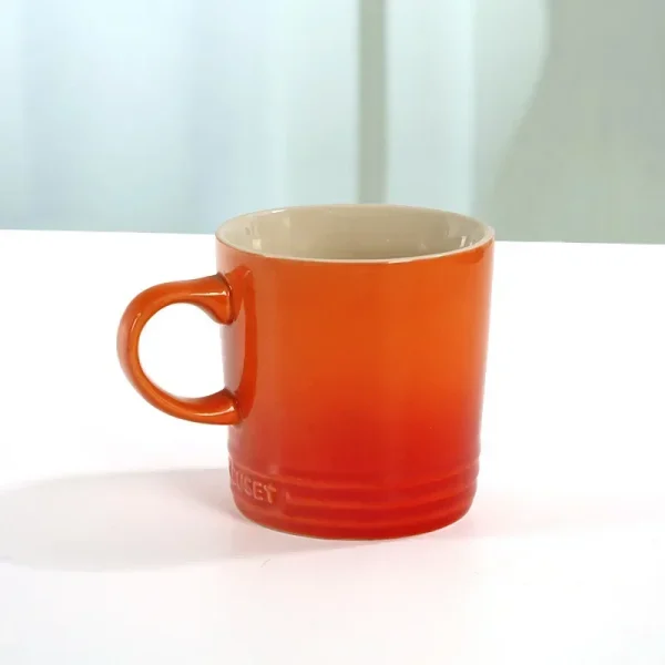 Popular Nordic Style Color Gradient Mugs Creative Macaron Mug Gradient Color Cool Color Rainbow Cup Ceramic Cups with Hand Gift - Image 7