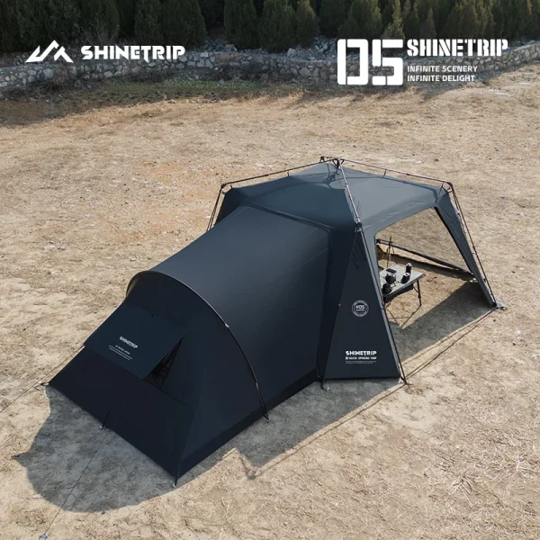 ShineTrip Extra Large Dome Tent Quick Setup Tent Waterproof Sunproof Silver Coated Tent Camping Automatic Dome Canopy