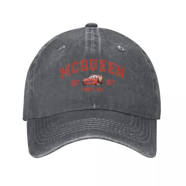Racing Red Car Fastest Lightning Mcqueen Baseball Cap Classic Distressed Washed Snapback Hat Men Women Outdoor Workouts Hats Cap - Image 11