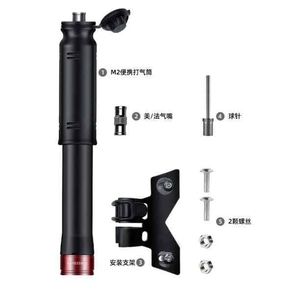 Bicycle Pump Portable Mini Bicycle Pump Cycling Hand Air Pump Ball Tire Inflator Schrader Presta Valve MTB Road Bike Accessories - Image 3