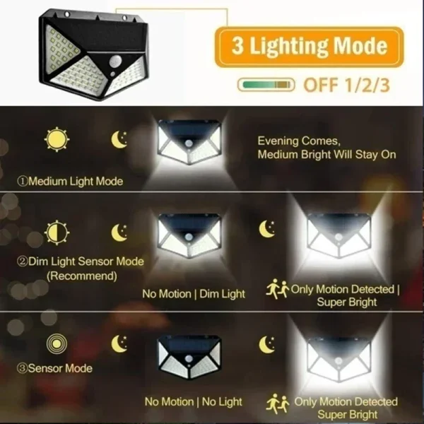 New Upgrade Solar Street Light 12/8/6/4/2/1Pcs Outdoor Solar Wall Lamp PIR Motion Sensor Powered Sunlight for Garden Courtyard - Image 3
