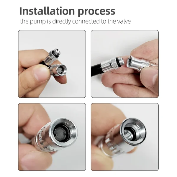 Bicycle Pump Portable Mini Bicycle Pump Cycling Hand Air Pump Ball Tire Inflator Schrader Presta Valve MTB Road Bike Accessories - Image 4