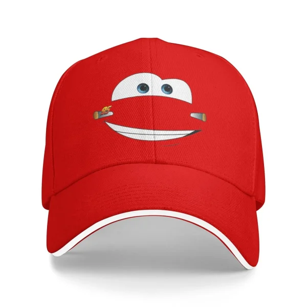 Racing Red Car Fastest Lightning Mcqueen Baseball Cap Classic Distressed Washed Snapback Hat Men Women Outdoor Workouts Hats Cap - Image 17