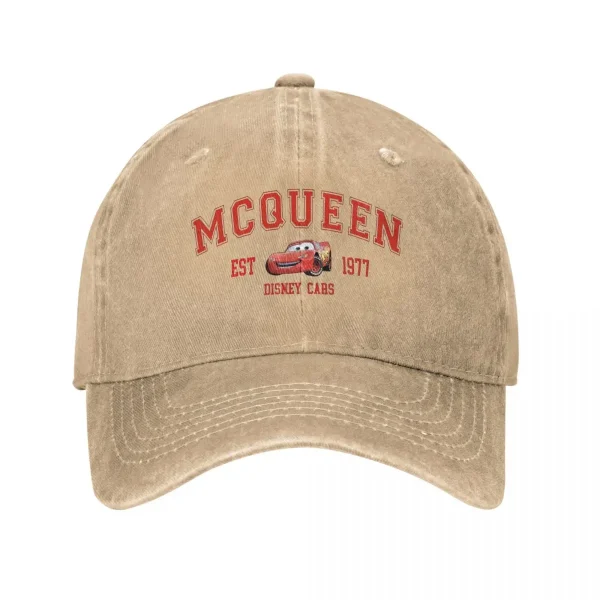 Racing Red Car Fastest Lightning Mcqueen Baseball Cap Classic Distressed Washed Snapback Hat Men Women Outdoor Workouts Hats Cap - Image 7