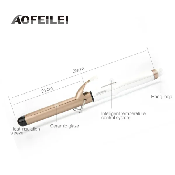 2023 New Electric Hair Curler with LCD Screen Digital Curling Iron Hair Curlers Irons 19-38mm Professional Curling Iron Curler - Image 5