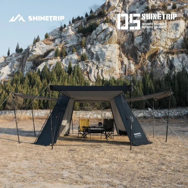 ShineTrip Extra Large Dome Tent Quick Setup Tent Waterproof Sunproof Silver Coated Tent Camping Automatic Dome Canopy - Image 3