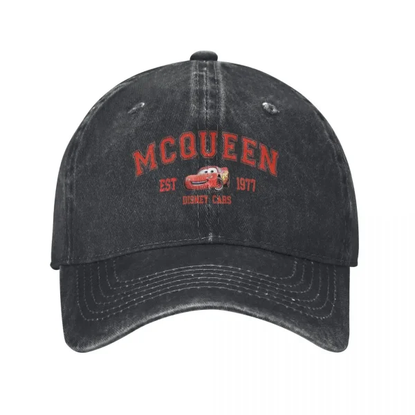 Racing Red Car Fastest Lightning Mcqueen Baseball Cap Classic Distressed Washed Snapback Hat Men Women Outdoor Workouts Hats Cap - Image 9