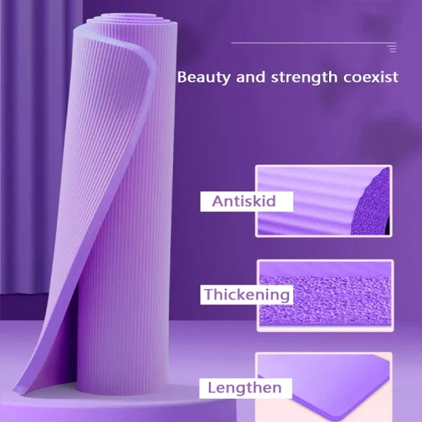15MM//20MM Thick Non-slip Yoga Mat High-density Sports Fitness Mat Home Sports Pilates Gymnastics Exercise Gymnastics - Image 4