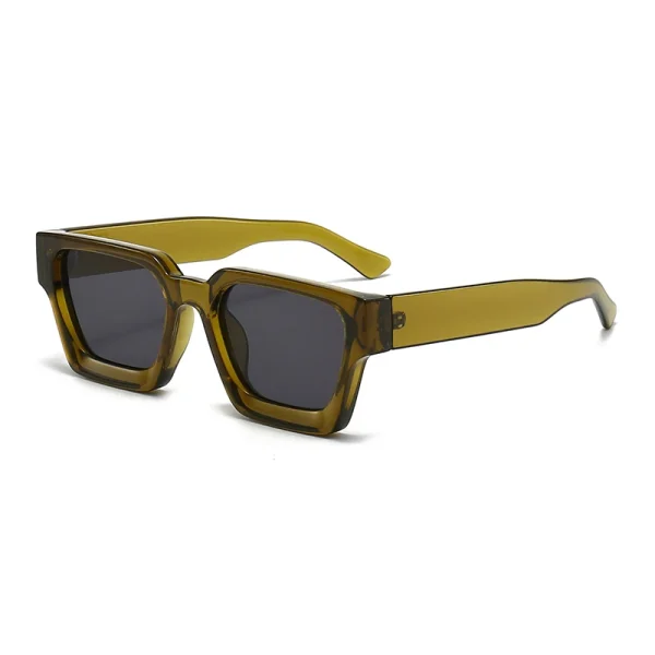 SHAUNA Ins Popular Women Square Sunglasses Retro Men Tinted Shades UV400 - Image 22