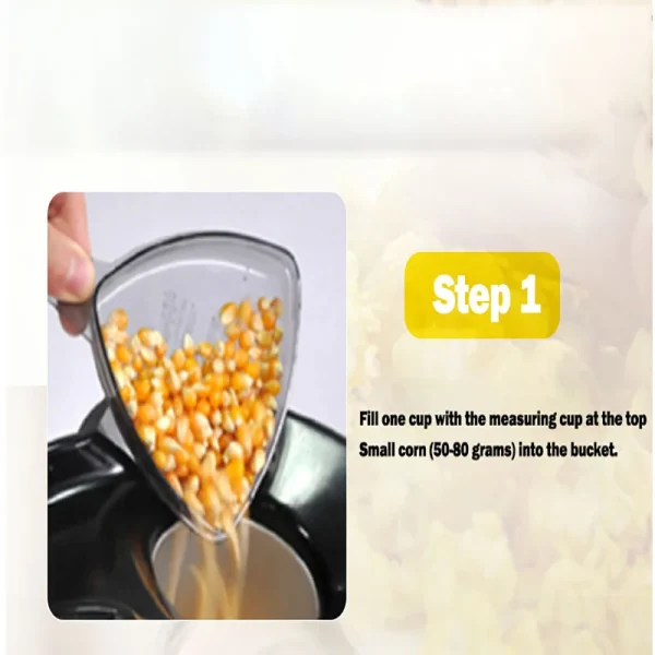 Popcorn Makers Mini Popcorn Machine Electric Household Appliance Machine Fully Automatic Popcorn Machine For Home Kitchen - Image 3