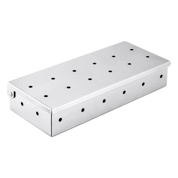Washable And Foldable Stainless Steel Smoke Box BBQ Smoke Box Wood Chip Smoker For Meat Smoky Flavor Box Barbecue Tool - Image 7
