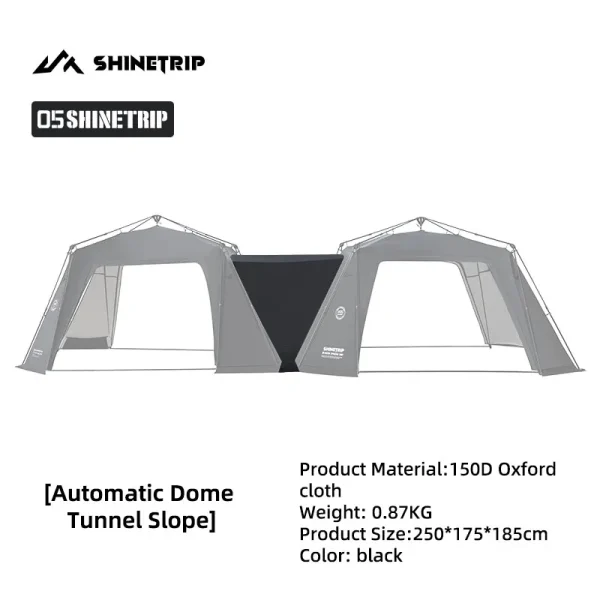 ShineTrip Extra Large Dome Tent Quick Setup Tent Waterproof Sunproof Silver Coated Tent Camping Automatic Dome Canopy - Image 10