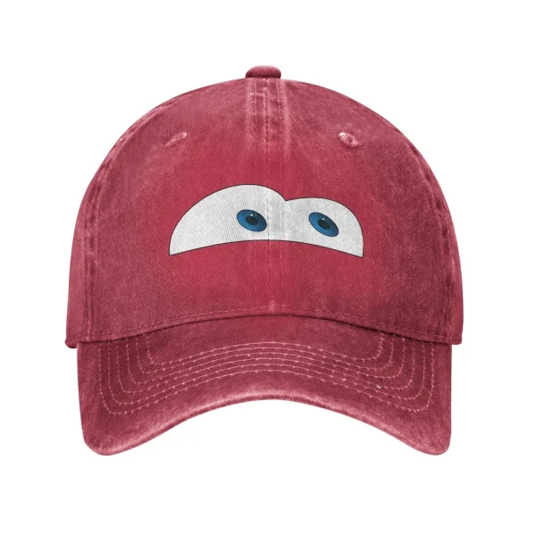 Racing Red Car Fastest Lightning Mcqueen Baseball Cap Classic Distressed Washed Snapback Hat Men Women Outdoor Workouts Hats Cap - Image 16