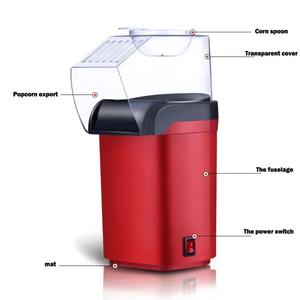 Popcorn Makers Mini Popcorn Machine Electric Household Appliance Machine Fully Automatic Popcorn Machine For Home Kitchen - Image 2