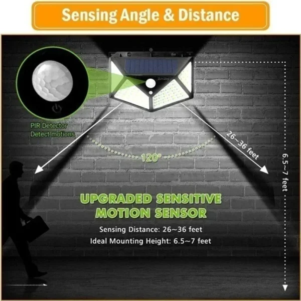 New Upgrade Solar Street Light 12/8/6/4/2/1Pcs Outdoor Solar Wall Lamp PIR Motion Sensor Powered Sunlight for Garden Courtyard - Image 5