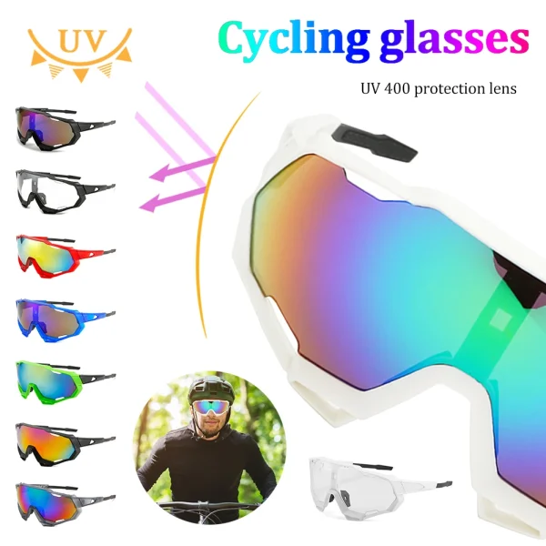 Cycling Road Bike Riding Glasses UV Protection Windproof Glasses Polarized Lens Men Sports Sunglasses Eyewear Fishing Glasses - Image 5