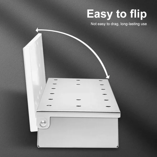 Washable And Foldable Stainless Steel Smoke Box BBQ Smoke Box Wood Chip Smoker For Meat Smoky Flavor Box Barbecue Tool - Image 4