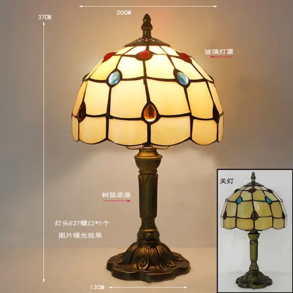 Retro Desk Lamp Mediterranean Style Antique Table Lights for Restaurant Bar Cafe Dinng Room Bedside Indoor Decor Fixture - Image 7