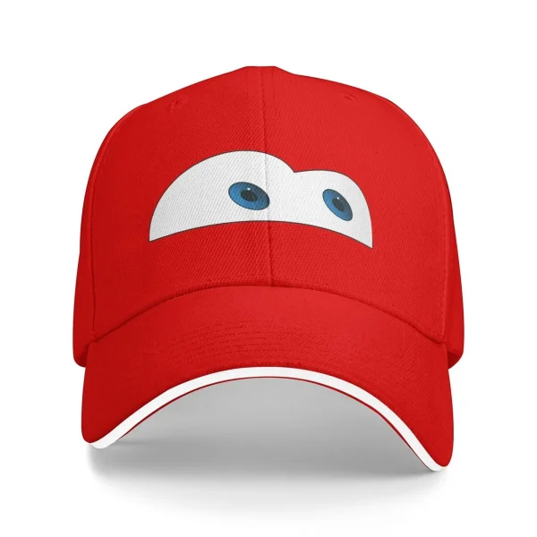 Racing Red Car Fastest Lightning Mcqueen Baseball Cap Classic Distressed Washed Snapback Hat Men Women Outdoor Workouts Hats Cap - Image 18