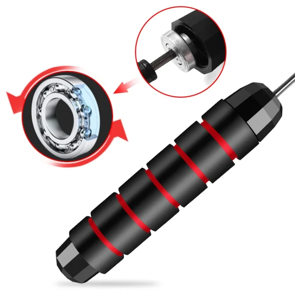 Rapid Speed Jump Rope Steel Wire Skipping Rope Exercise Adjustable Jumping Rope Fitness Workout Training Home Sport Equipment - Image 5