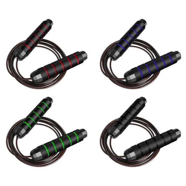 Rapid Speed Jump Rope Steel Wire Skipping Rope Exercise Adjustable Jumping Rope Fitness Workout Training Home Sport Equipment - Image 4