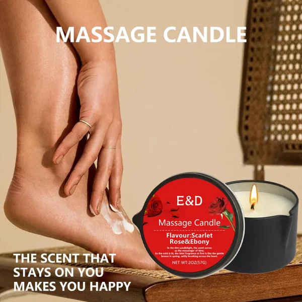 Massage Oil Candle,for Stress Relief and Skin Moisturizing,scented candles aromatherapy SM Product Spa Essentials,luxury candles - Image 6