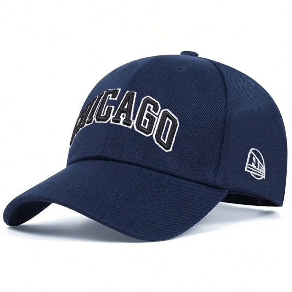 Unisex CHICAGO Letter Embroidery Baseball Caps Spring Autumn Outdoor Adjustable Casual Hats Dad Hat Sunscreen Hat - Image 7