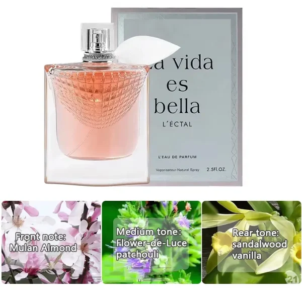 Original 75ml  Women Perfume True Love Rose Fragrance Lasting Perfume Fresh Natural Romantic Temperament Perfume - Image 4