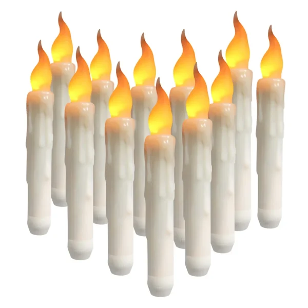 12/24Pcs Flameless LED Candle Battery Operated Flickering Candle For Home Christmas Party Wedding Decoration Tealight Candles - Image 13