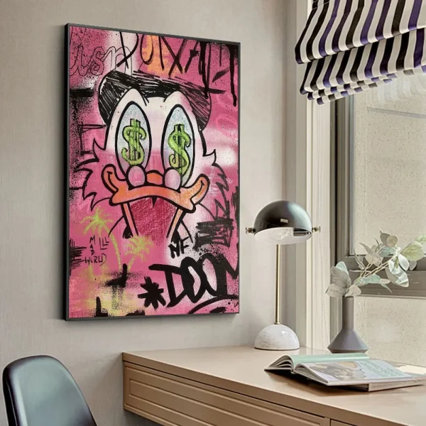 1pc Graffiti Wall Poster Stickers Art Wall Murals Decor Game Room Decor Gifts Kawaii HD Painting Cat Cars - Image 10
