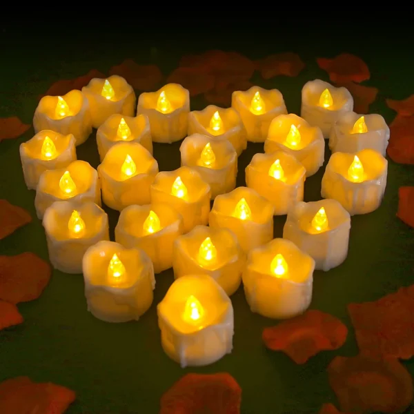 12/24Pcs Flameless LED Candle Battery Operated Flickering Candle For Home Christmas Party Wedding Decoration Tealight Candles - Image 2