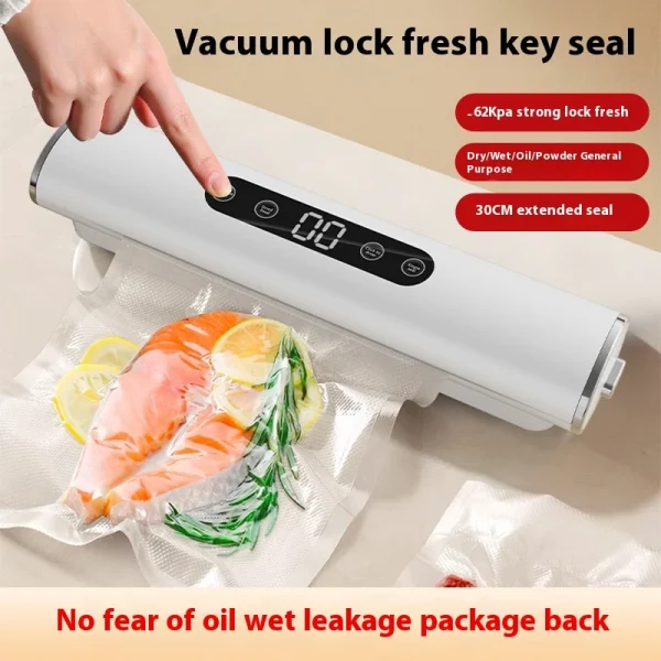 For Food Vacuumor Professional  Vacuum Sealer Machine for Products Kitchen Sealing Machine Cuisine Packaging Plastic Bag Sealant - Image 2