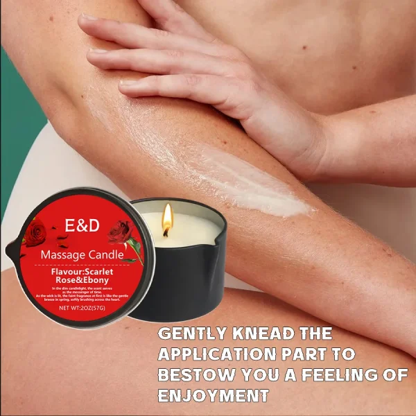 Massage Oil Candle,for Stress Relief and Skin Moisturizing,scented candles aromatherapy SM Product Spa Essentials,luxury candles - Image 5