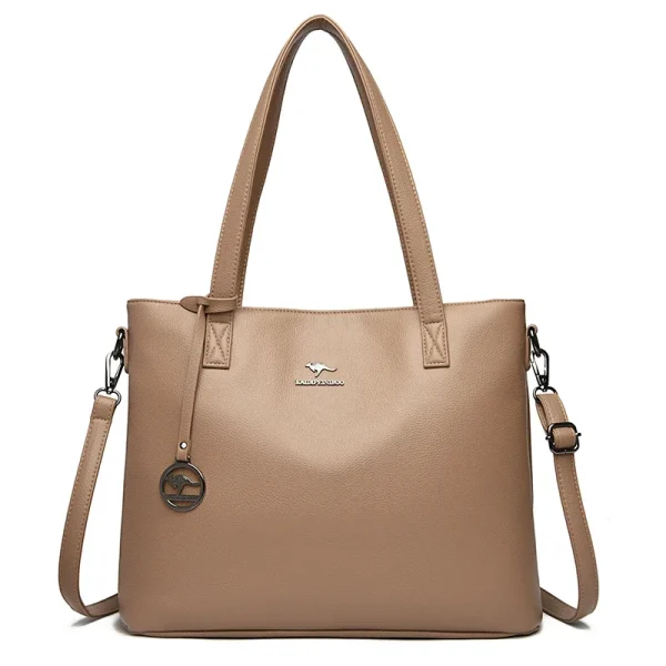 High Quality Soft Leather Shoulder Bags Luxury Handbag Women Bag Designer  Fashion Female High-capacity Tote Messenger Handbags - Image 8