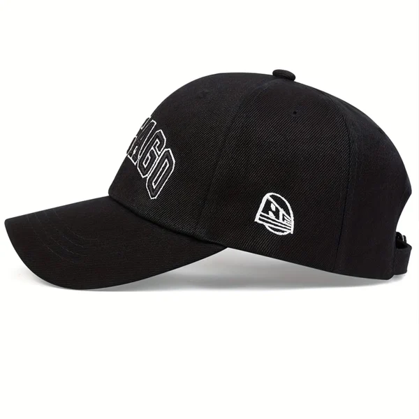 Unisex CHICAGO Letter Embroidery Baseball Caps Spring Autumn Outdoor Adjustable Casual Hats Dad Hat Sunscreen Hat - Image 3