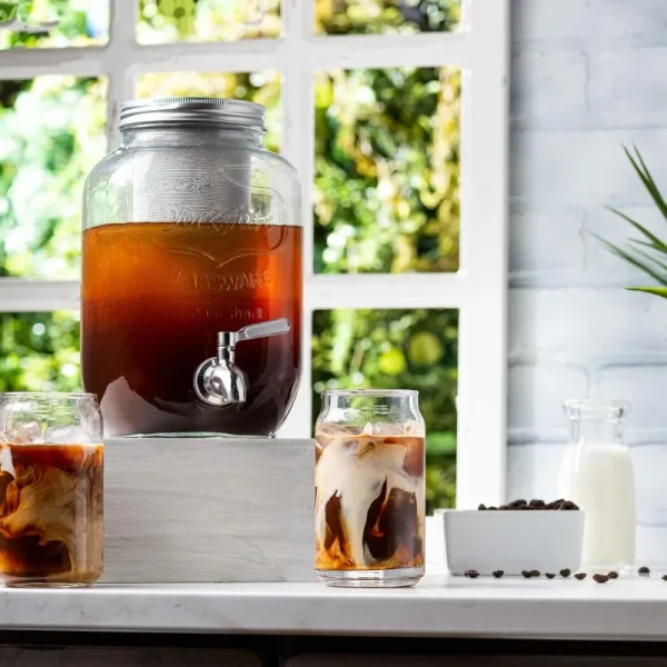 Drinking Glasses Set of 10 - Can Shaped Glass Cups, 16oz Iced Tea/Coffee Glasses, Hurricane Tumbler Glass - Image 6