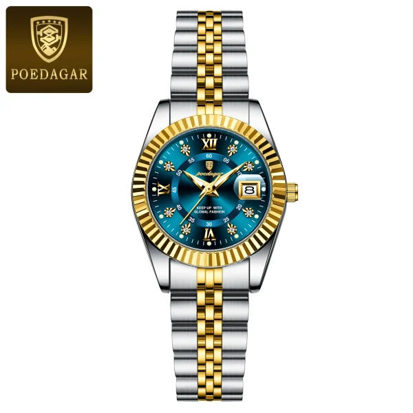 POEDAGAR Luxury Elegant Watch for Women Waterproof Luminous Date Ladies Watch Stainless Steel Quartz Women's Watches Girl Reloj - Image 14