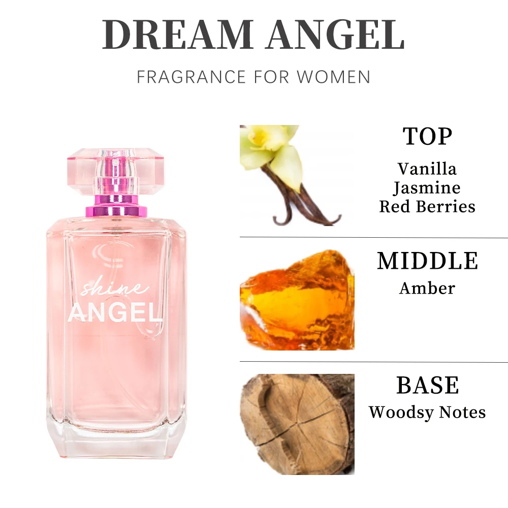 SHINE ANGEL Women's EDP 3.4 Ounce (Pack of 1) Eau de Parfum for Women Women's Fragrance Long Lasting Perfume for Women - Image 2