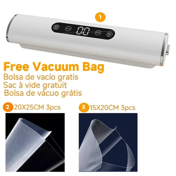 For Food Vacuumor Professional  Vacuum Sealer Machine for Products Kitchen Sealing Machine Cuisine Packaging Plastic Bag Sealant - Image 8