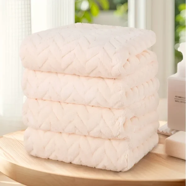 Solid Color Towel Set of 4pcs, Ultra Soft   Highly Absorbent, 4 Color Options, Perfect for Bathroom, Kitchen, and Daily Home Use - Image 8