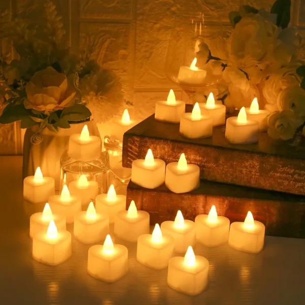 12/24Pcs Flameless LED Candle Battery Operated Flickering Candle For Home Christmas Party Wedding Decoration Tealight Candles - Image 18