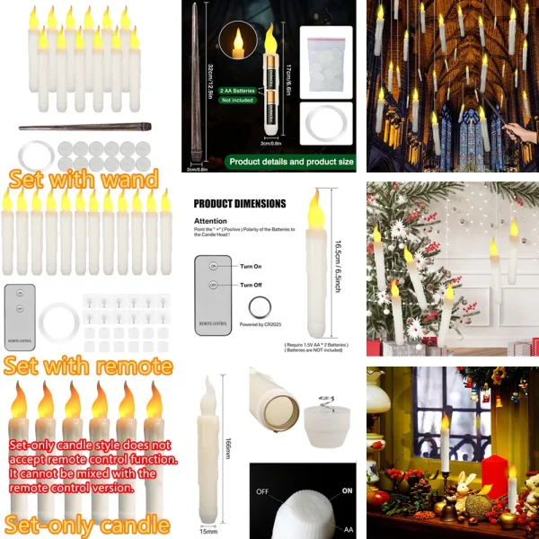 12/24Pcs Flameless LED Candle Battery Operated Flickering Candle For Home Christmas Party Wedding Decoration Tealight Candles - Image 6