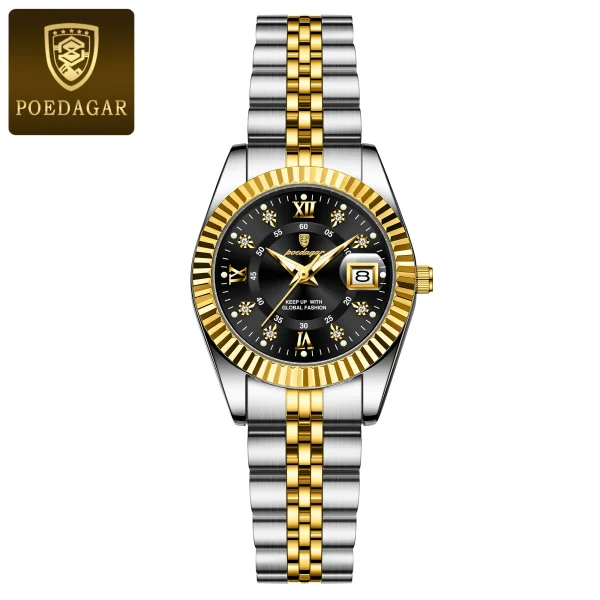POEDAGAR Luxury Elegant Watch for Women Waterproof Luminous Date Ladies Watch Stainless Steel Quartz Women's Watches Girl Reloj - Image 13