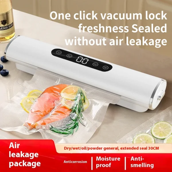 For Food Vacuumor Professional  Vacuum Sealer Machine for Products Kitchen Sealing Machine Cuisine Packaging Plastic Bag Sealant