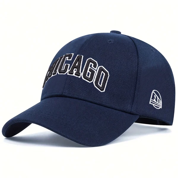 Unisex CHICAGO Letter Embroidery Baseball Caps Spring Autumn Outdoor Adjustable Casual Hats Dad Hat Sunscreen Hat - Image 5